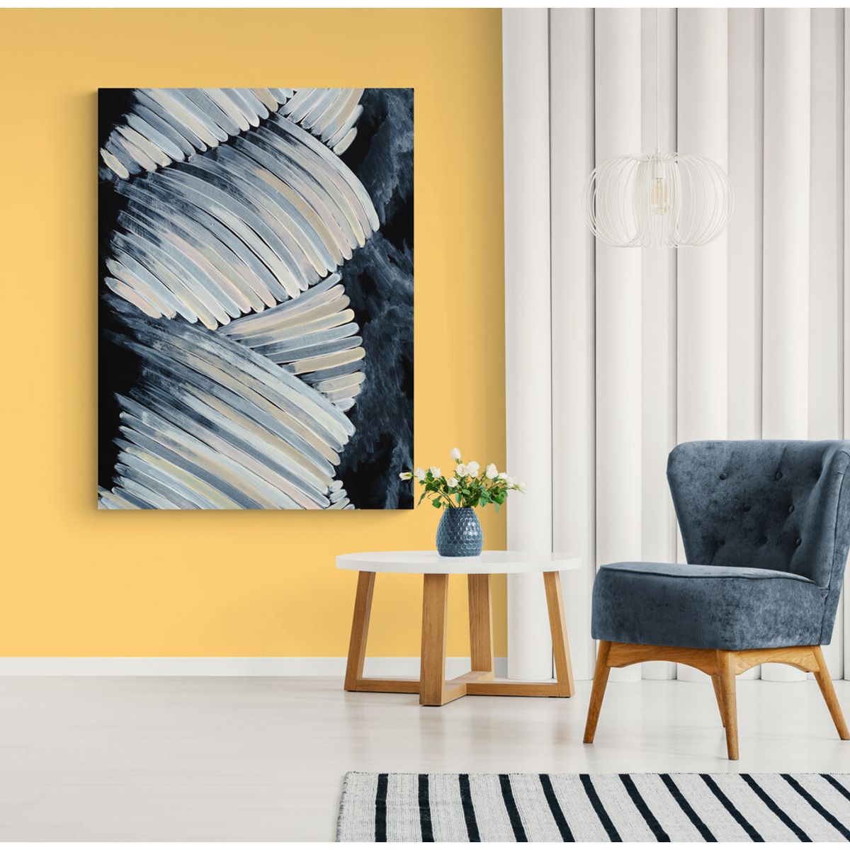 TAYRONA STORE - Cuadro Lienzo Habitaciones Pintura Abstracta 188 100x135cm