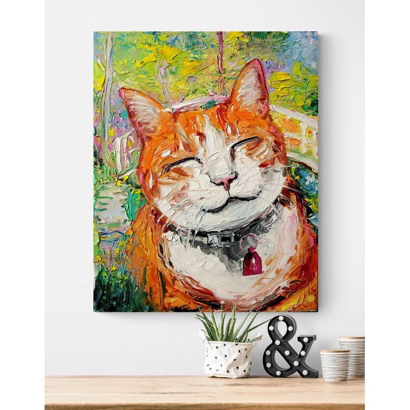 TAYRONA STORE - Cuadro En Lienzo Para Habitaciones Gatos 248 40x50cm