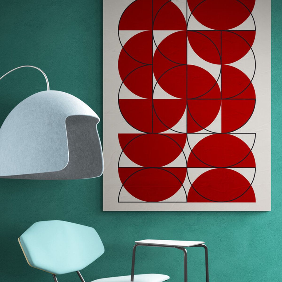 TAYRONA STORE - Cuadro En Lienzo Para Habitaciones Diseño Minimalista 565 30x40cm