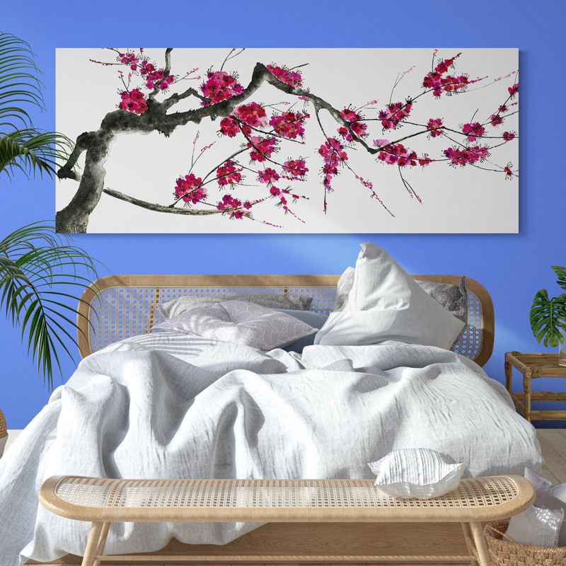 TAYRONA STORE - Cuadro En Lienzo Para Habitaciones Pintura Arboles 130 100x40cm
