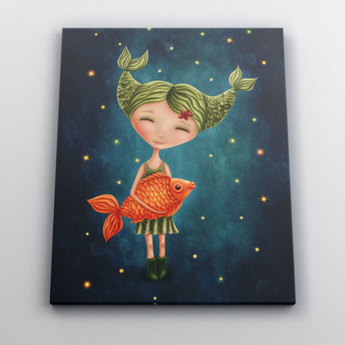 TAYRONA STORE - Cuadro En Lienzo Para Habitaciones Niña Fantasia 191 100x135cm