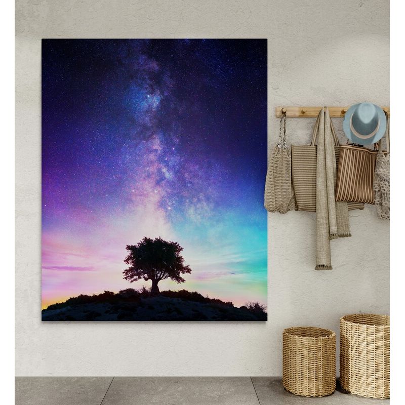 TAYRONA STORE - Cuadro En Lienzo Para Habitaciones Arbol Via Lactea 037 40x50cm