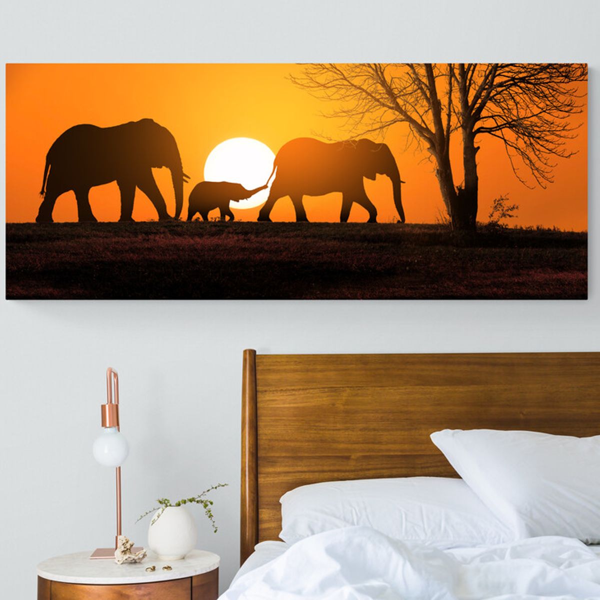 TAYRONA STORE - Cuadro En Lienzo Para Habitaciones Elefante 151 150x100cm