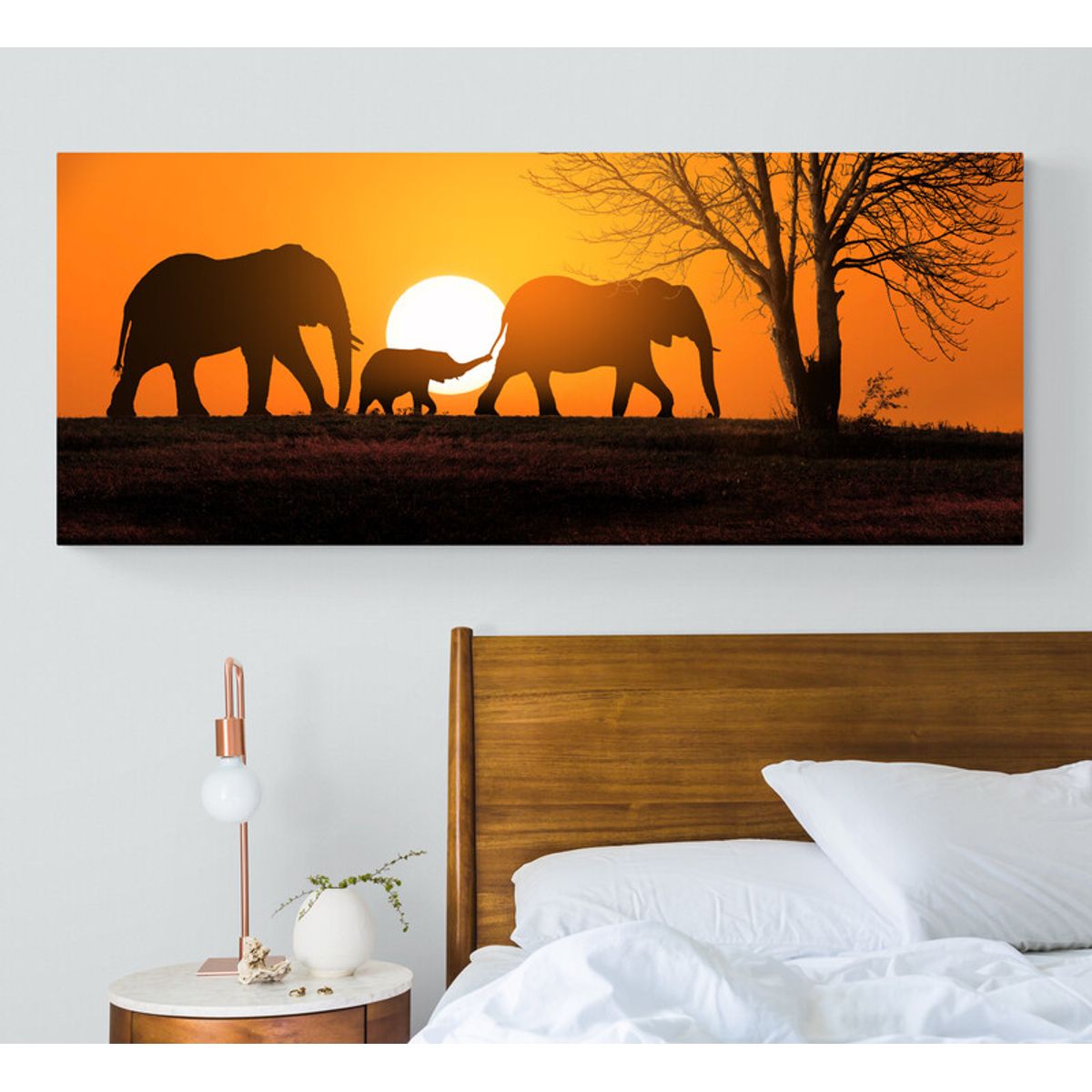 TAYRONA STORE - Cuadro En Lienzo Para Habitaciones Elefante 151 150x100cm