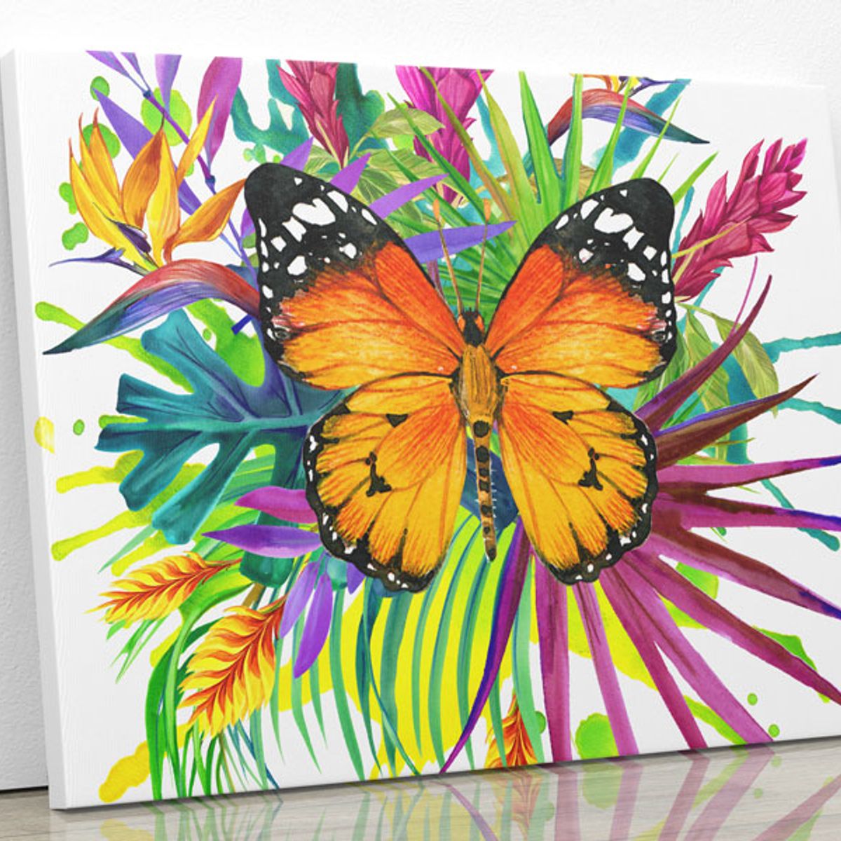 TAYRONA STORE - Cuadro En Lienzo Para Habitaciones Mariposa 55 150x120cm