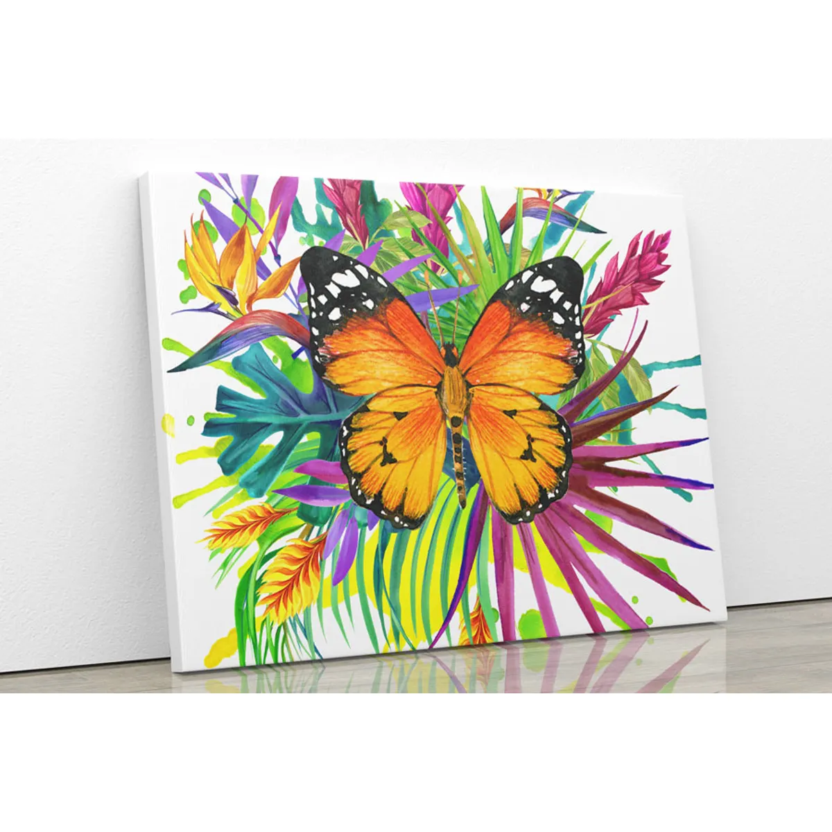 TAYRONA STORE - Cuadro En Lienzo Para Habitaciones Mariposa 55 150x120cm