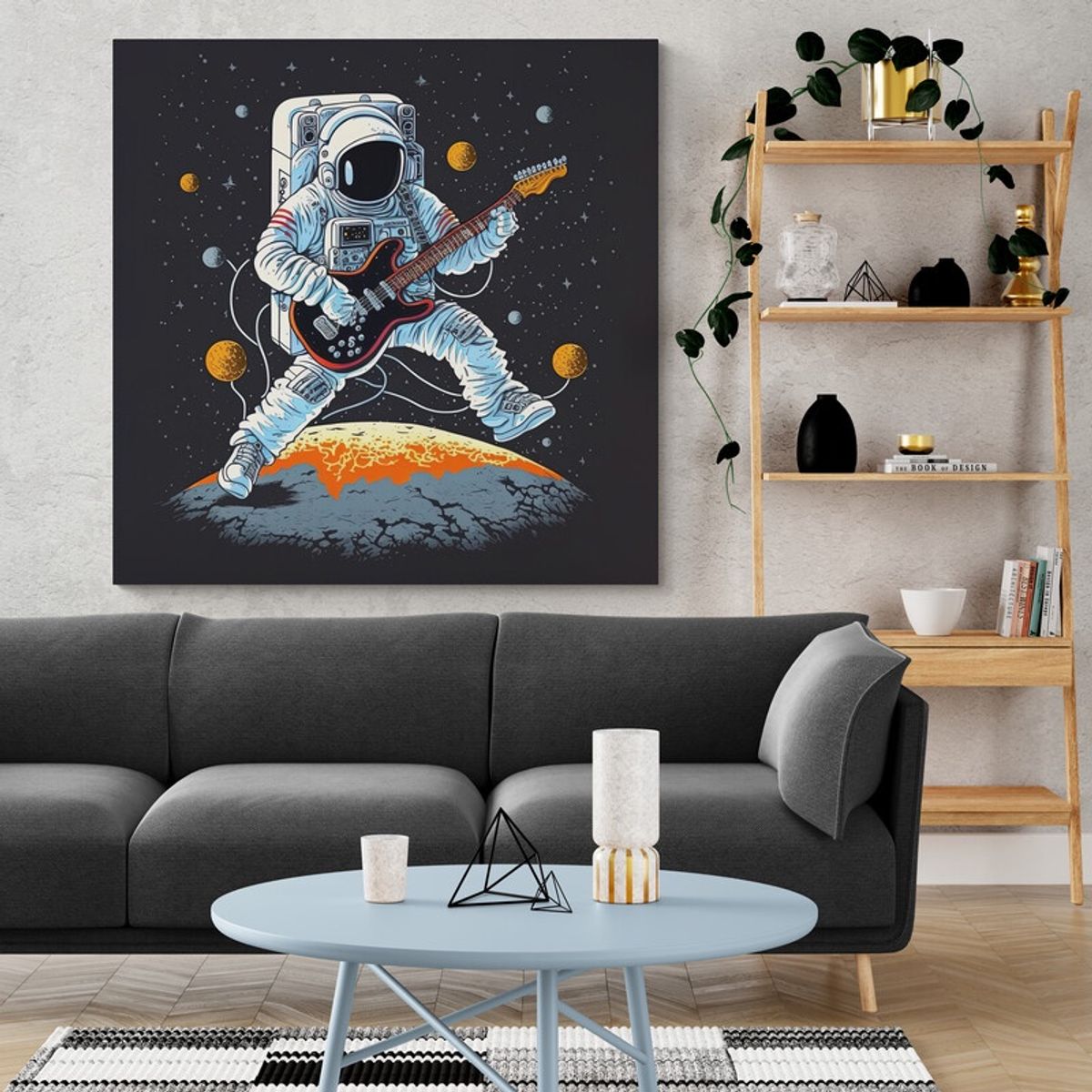 TAYRONA STORE - Cuadro En Lienzo Para Habitaciones Astronauta 072 120x120cm
