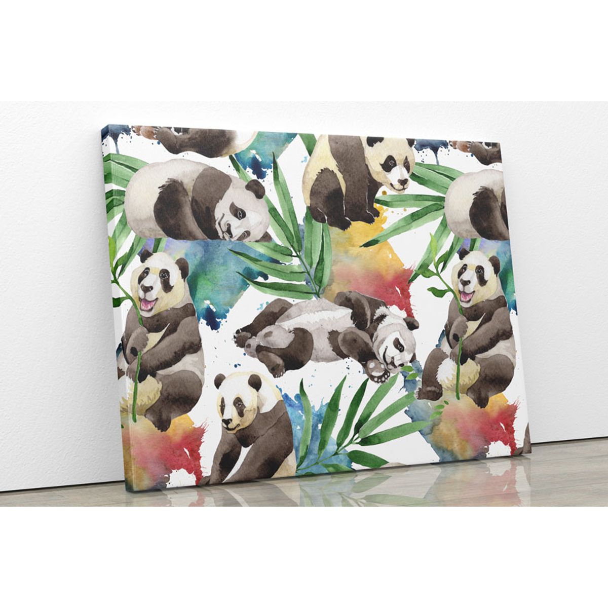 TAYRONA STORE - Cuadro En Lienzo Para Habitaciones Panda 15 50x40cm