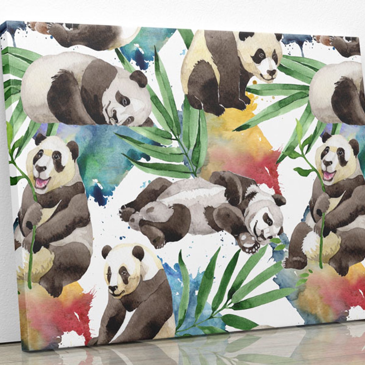 TAYRONA STORE - Cuadro En Lienzo Para Habitaciones Panda 15 150x120cm