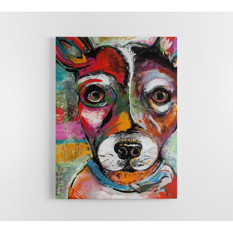TAYRONA STORE - Cuadro En Lienzo Para Habitaciones Perro 61 75x100cm