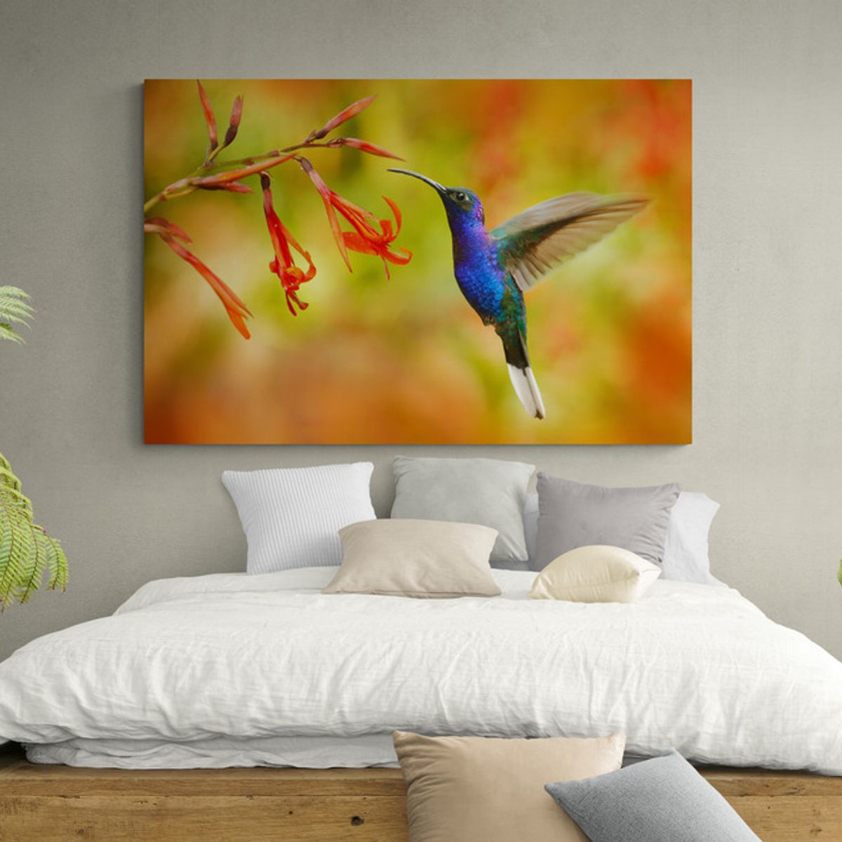 TAYRONA STORE - Cuadro En Lienzo Para Habitaciones Colibri 029 50x35cm