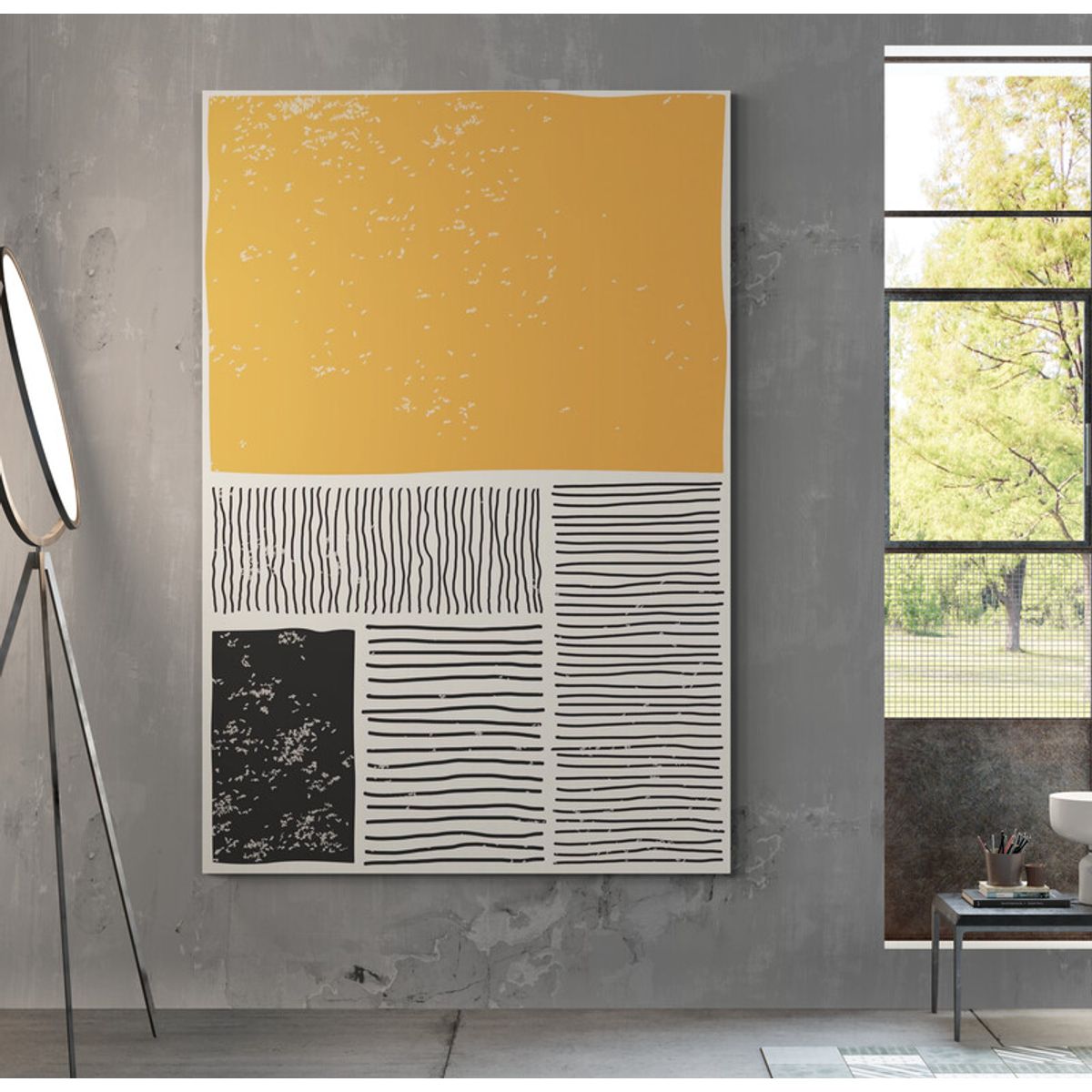 TAYRONA STORE - Cuadro En Lienzo Para Habitaciones Diseño Minimalista 269 70x100cm