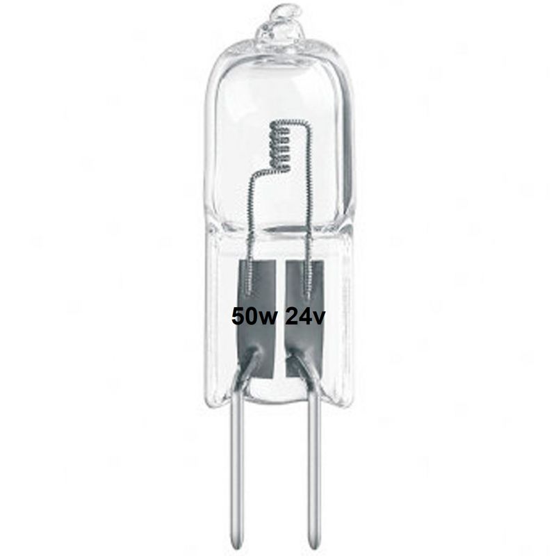 GENERICO - bombillo halógeno 24V 50W 2 pines industrial bulbo G5