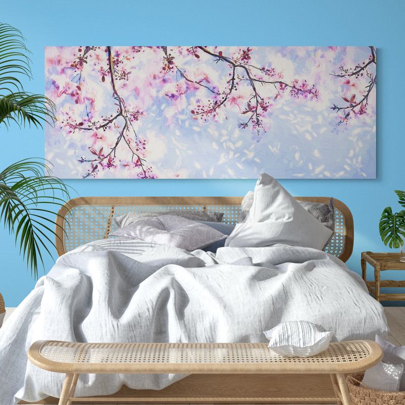 TAYRONA STORE - Cuadro En Lienzo Para Habitaciones Pintura Arboles 159 175x70cm