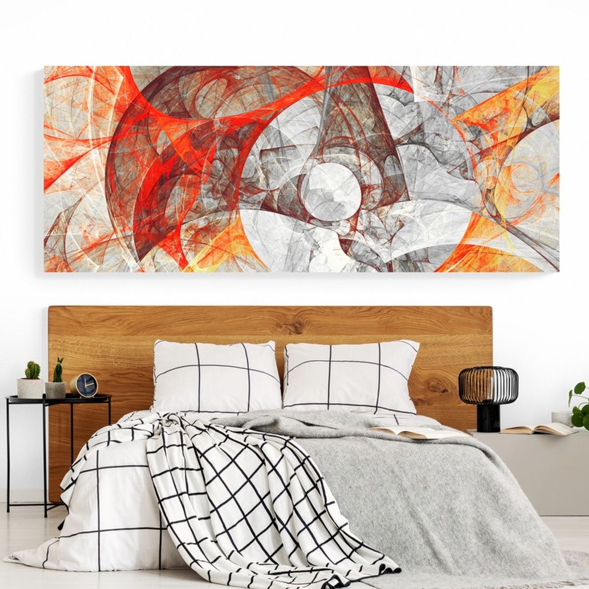 TAYRONA STORE - Cuadro En Lienzo Para Habitaciones Abstracto Colores 271 100x40cm