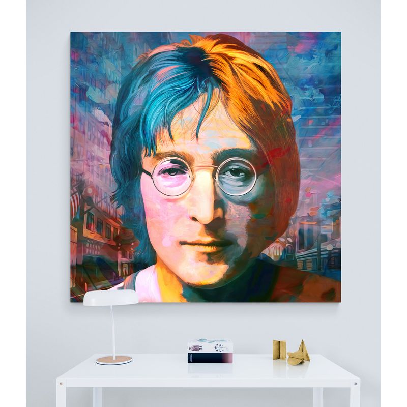 TAYRONA STORE - Cuadro En Lienzo Para Habitaciones John Lennon 01 50x50cm