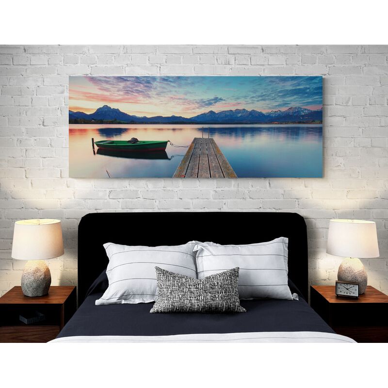 TAYRONA STORE - Cuadro En Lienzo Para Habitaciones Muelle Atardecer 005 175x70cm