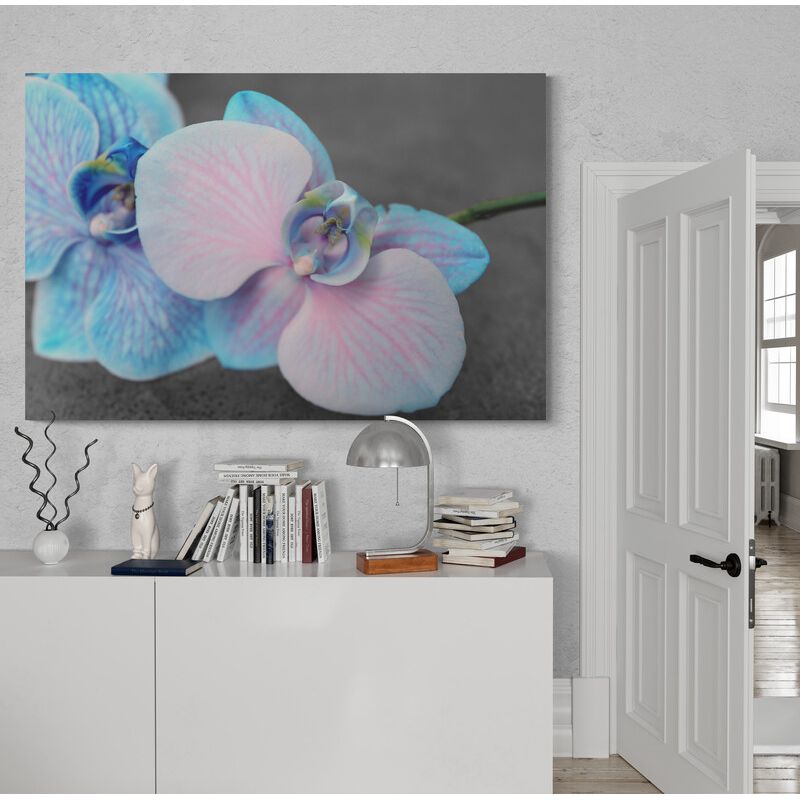 TAYRONA STORE - Cuadro En Lienzo Para Habitaciones Orquideas Flores 397 120x80cm
