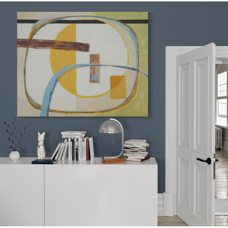 TAYRONA STORE - Cuadro En Lienzo Para Habitaciones Pintura Abstracta 167 50x40cm