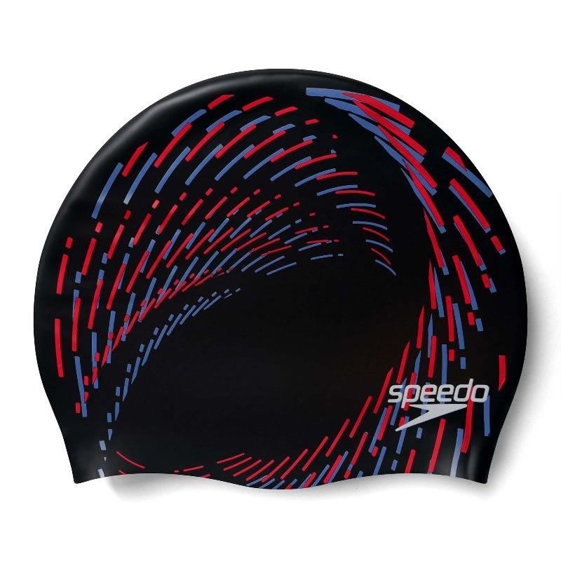 GENERICO - Gorro Natación Speedo Rev Moud Silicona Black  Blue Piscina