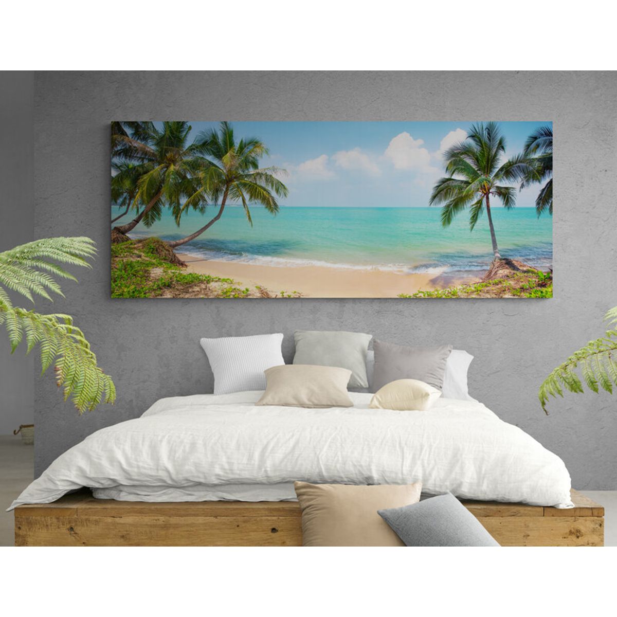 TAYRONA STORE - Cuadro En Lienzo Para Habitaciones Playa 141 125x50cm