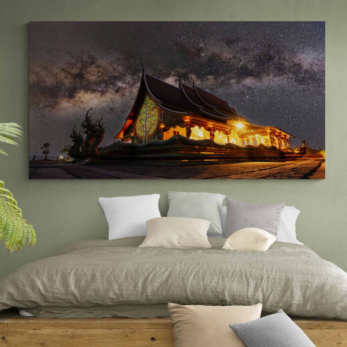 TAYRONA STORE - Cuadro En Lienzo Para Habitaciones Via Lactea 007 75x40cm