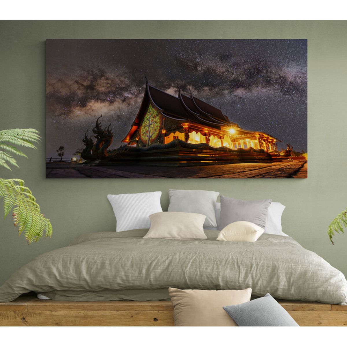 TAYRONA STORE - Cuadro En Lienzo Para Habitaciones Via Lactea 007 75x40cm