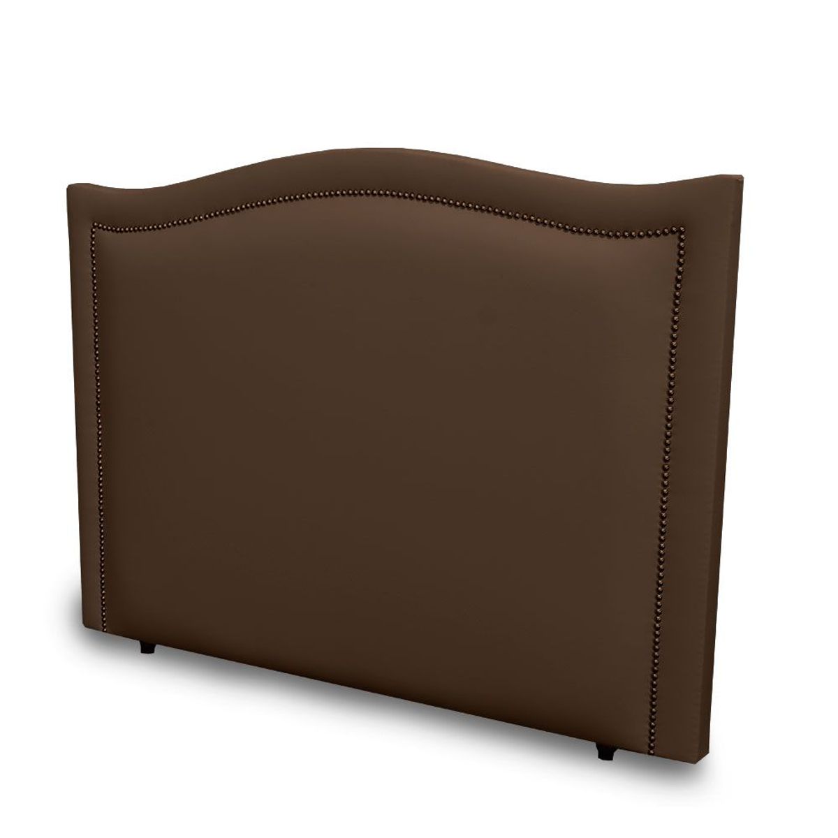 MAGIC CLASS - CABECERO CURVO CON ESTOPEROL AL CENTRO120X130 MICROFIBRA CAFÉ