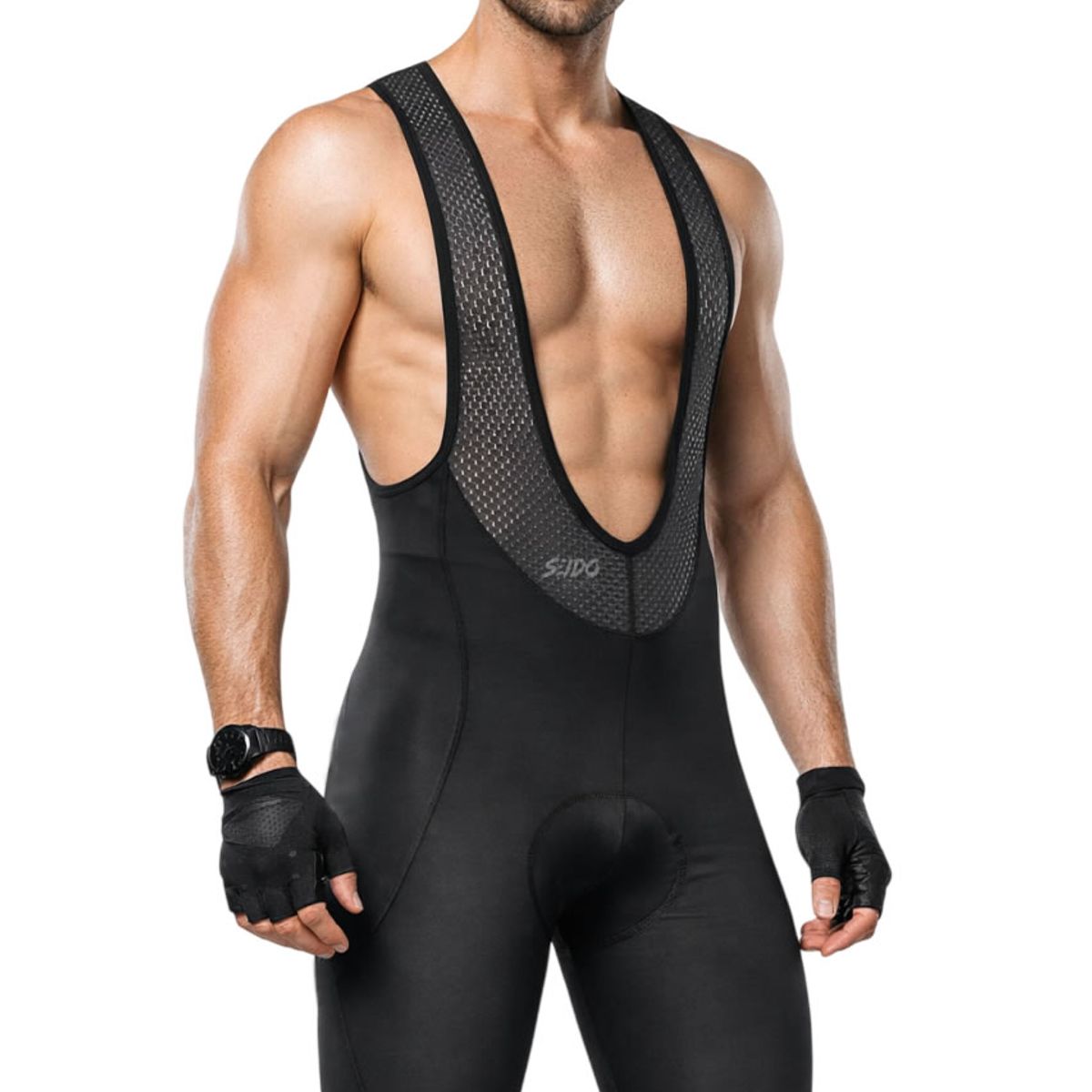 GENERICO - Badana Ciclismo Pantaloneta Gel Tirantas Hombre Bicicleta