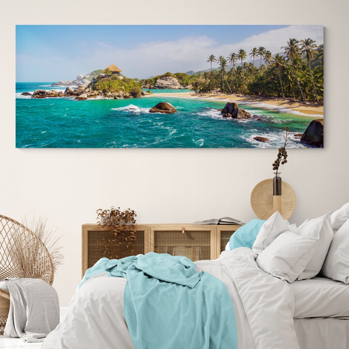 TAYRONA STORE - Cuadro En Lienzo Para Habitaciones Parque Tayrona 027 125x50cm