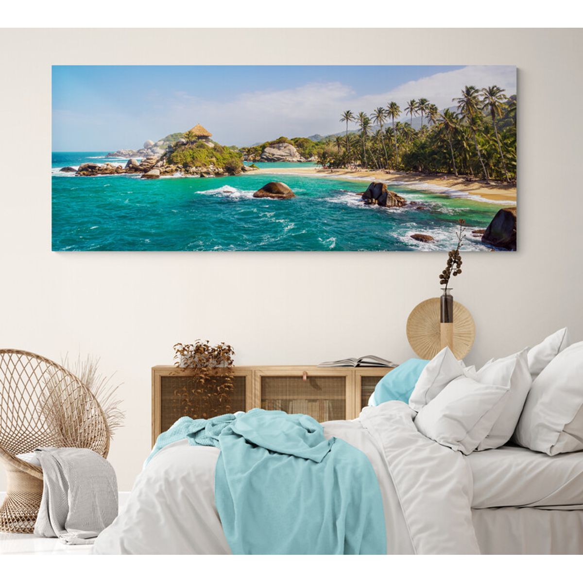 TAYRONA STORE - Cuadro En Lienzo Para Habitaciones Parque Tayrona 027 125x50cm