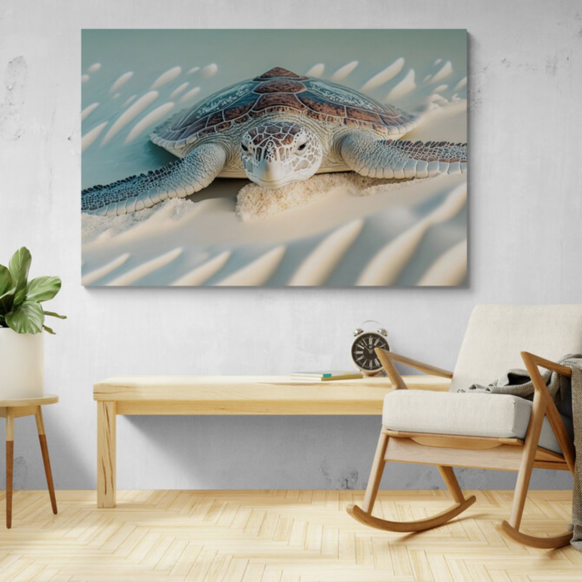TAYRONA STORE - Cuadro En Lienzo Para Habitaciones Tortugas 042 70x50cm