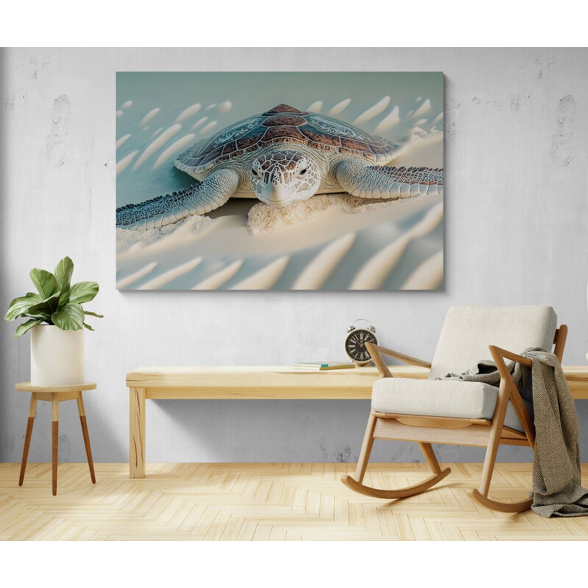 TAYRONA STORE - Cuadro En Lienzo Para Habitaciones Tortugas 042 70x50cm