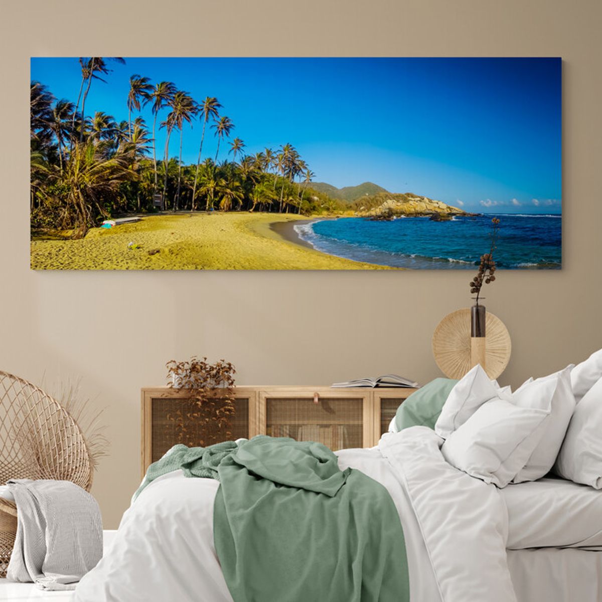 TAYRONA STORE - Cuadro En Lienzo Para Habitaciones Parque Tayrona 031 100x40cm