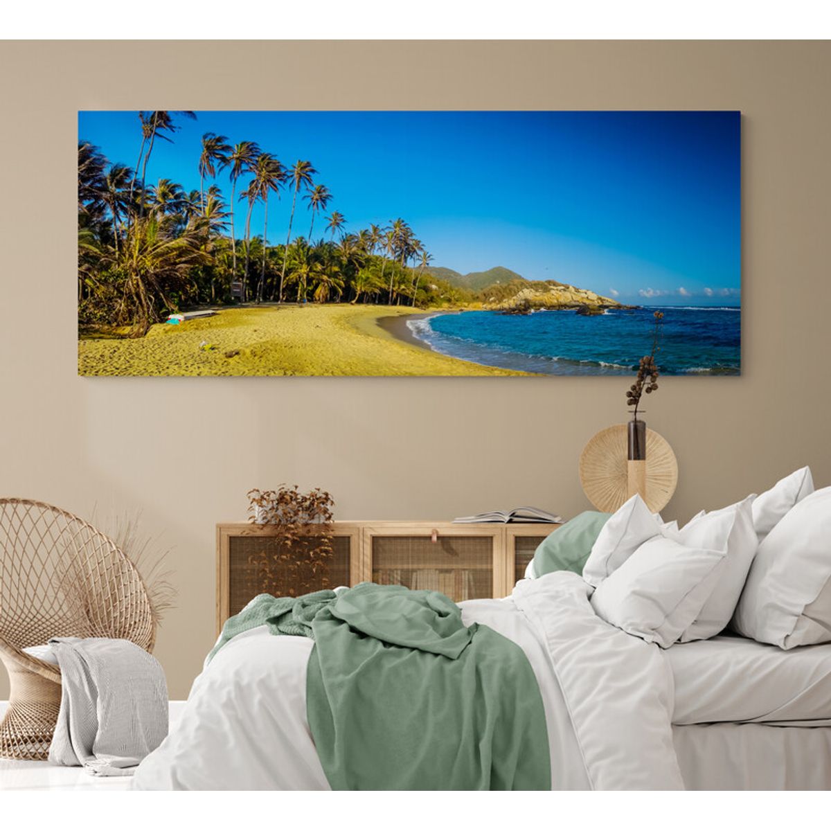 TAYRONA STORE - Cuadro En Lienzo Para Habitaciones Parque Tayrona 031 100x40cm