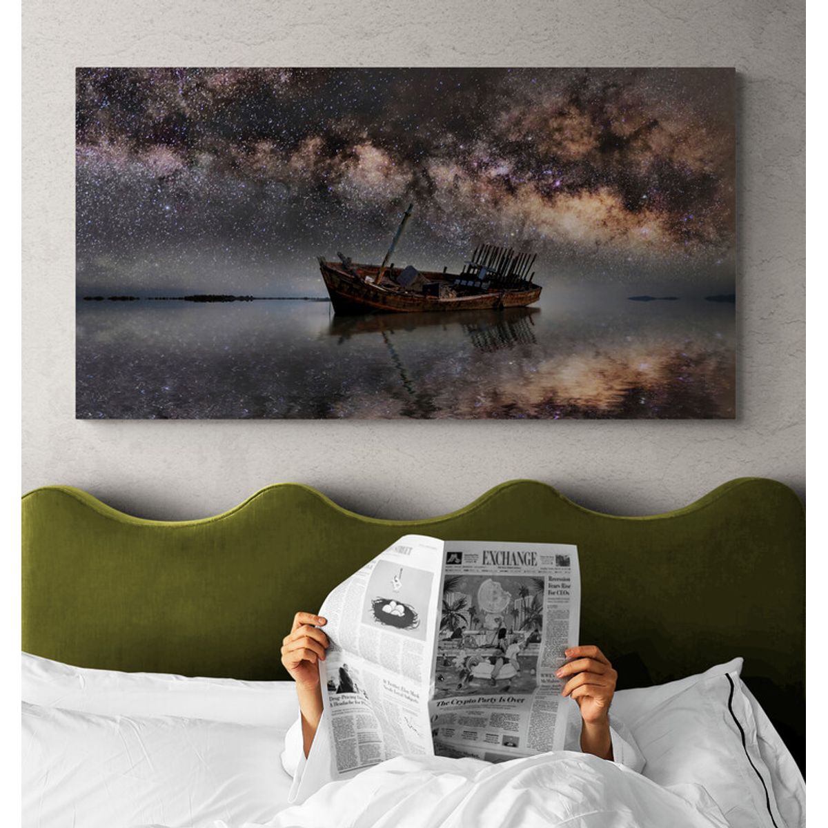 TAYRONA STORE - Cuadro En Lienzo Para Habitaciones Via Lactea 008 75x40cm