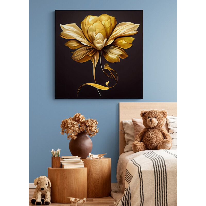 TAYRONA STORE - Cuadro En Lienzo Para Habitaciones Flores 451 50x50cm