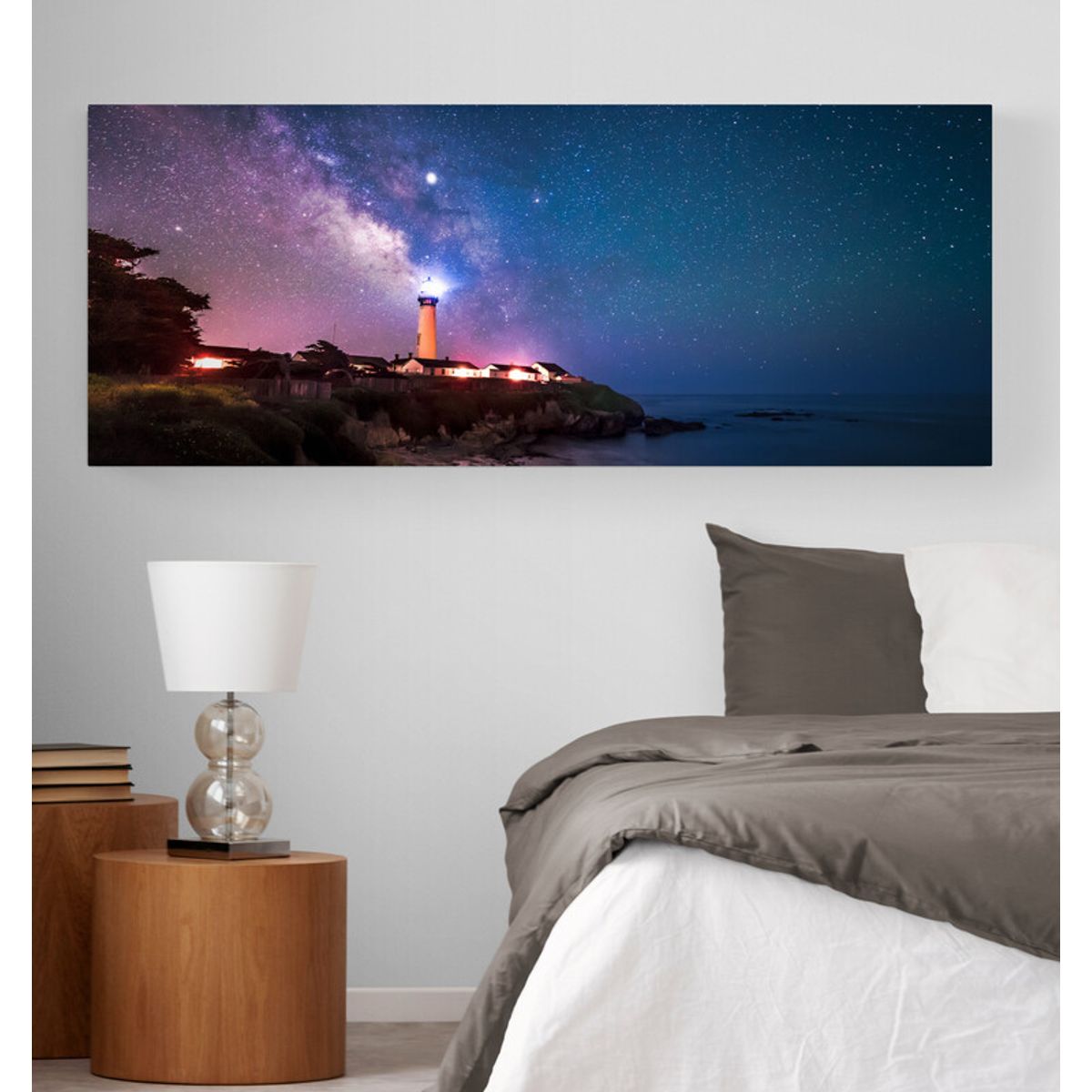 TAYRONA STORE - Cuadro En Lienzo Para Habitaciones Via Lactea 048 100x40cm