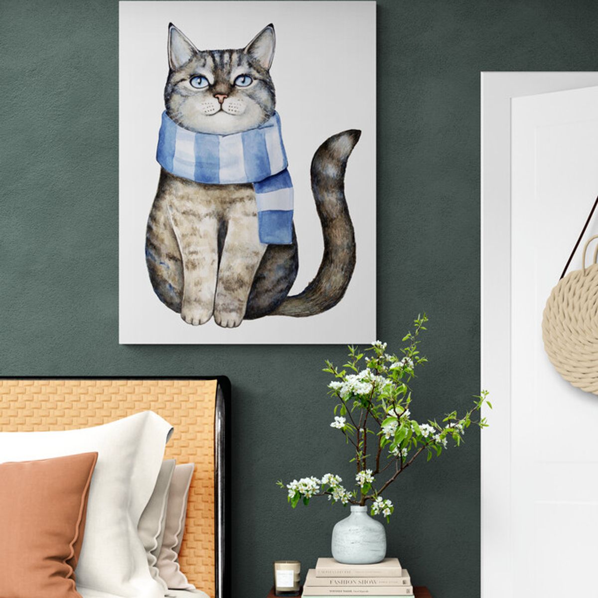TAYRONA STORE - Cuadro En Lienzo Para Habitaciones Gatos 144 60x80cm