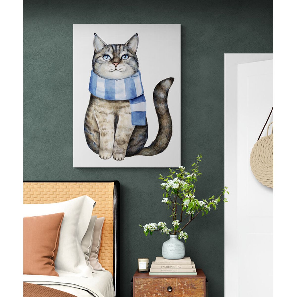 TAYRONA STORE - Cuadro En Lienzo Para Habitaciones Gatos 144 60x80cm