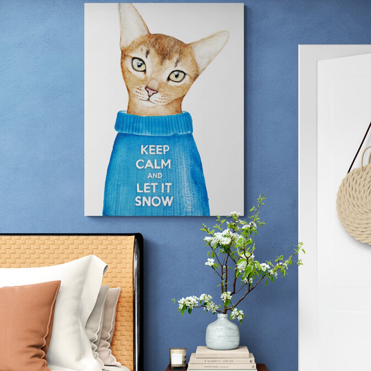TAYRONA STORE - Cuadro En Lienzo Para Habitaciones Gatos 145 75x100cm