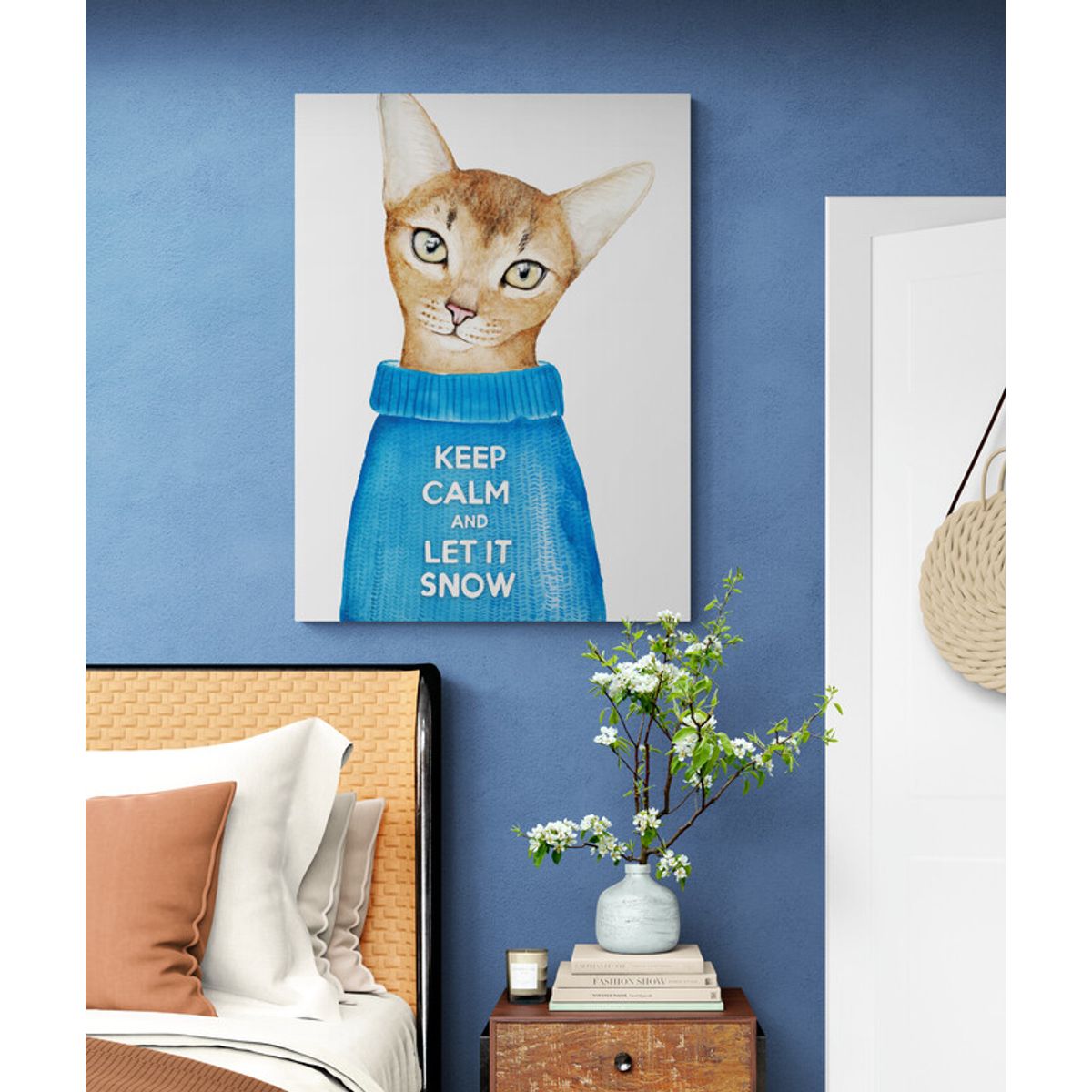 TAYRONA STORE - Cuadro En Lienzo Para Habitaciones Gatos 145 75x100cm