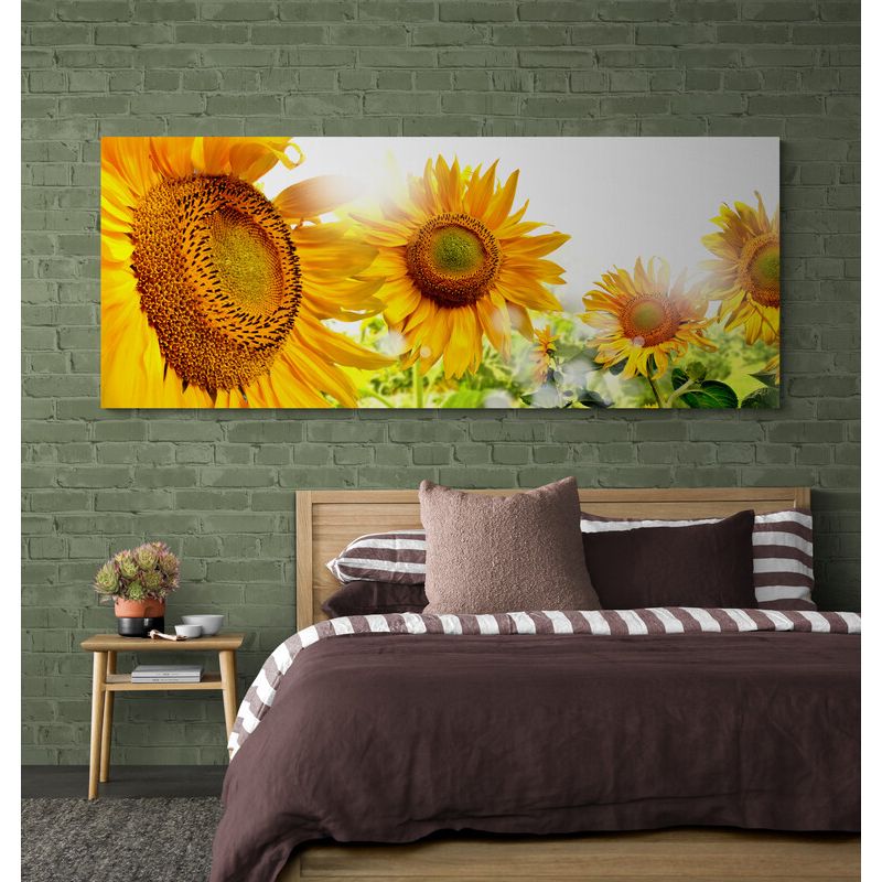 TAYRONA STORE - Cuadro En Lienzo Para Habitaciones Girasoles 007 100x40cm