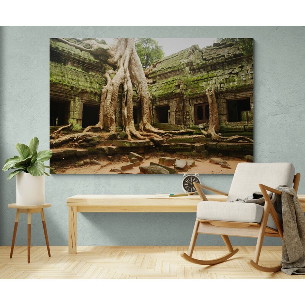 TAYRONA STORE - Cuadro En Lienzo Para Habitaciones Angkor Wat 001 100x70cm