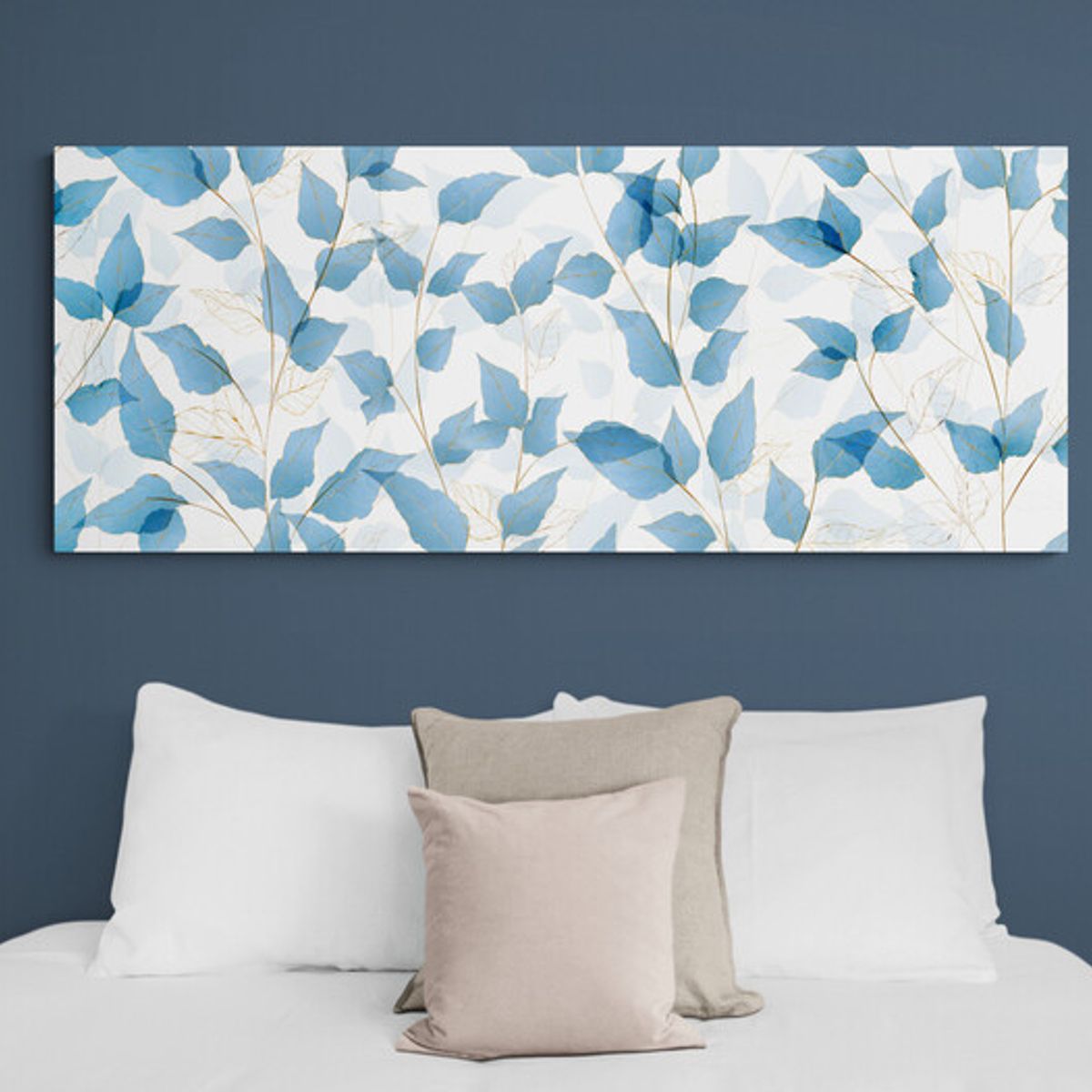 TAYRONA STORE - Cuadro En Lienzo Para Habitaciones Hojas 165 100x40cm