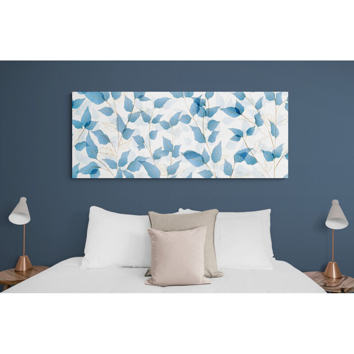 TAYRONA STORE - Cuadro En Lienzo Para Habitaciones Hojas 165 100x40cm