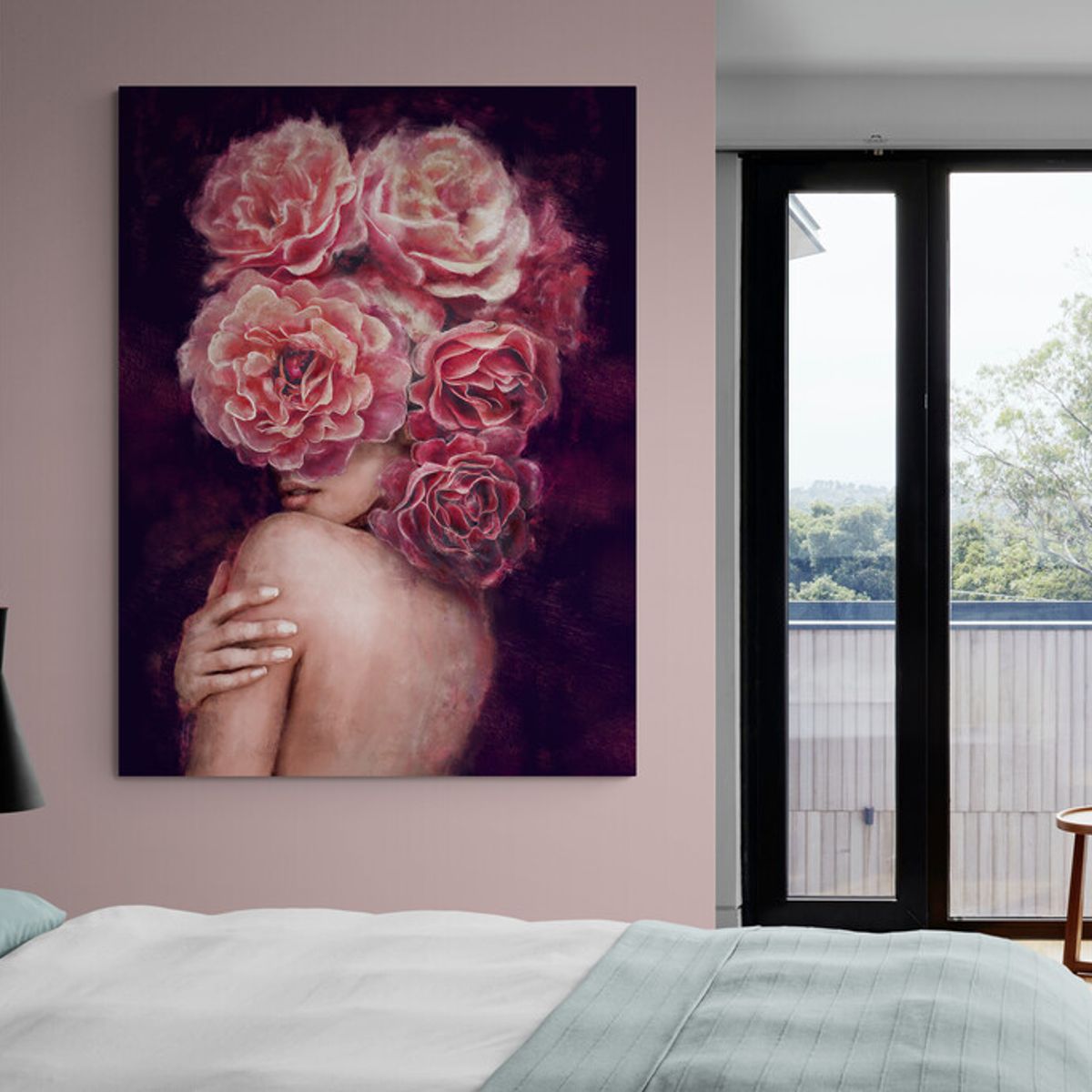 TAYRONA STORE - Cuadro En Lienzo Para Habitaciones Pintura Mujer 212 30x40cm