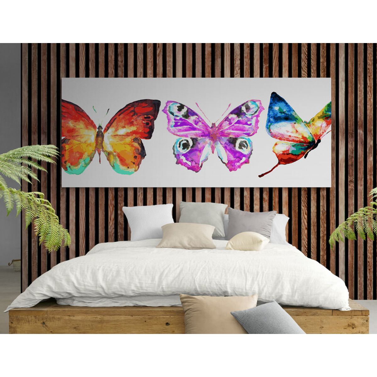 TAYRONA STORE - Cuadro En Lienzo Para Habitaciones Mariposas 166 125x50cm