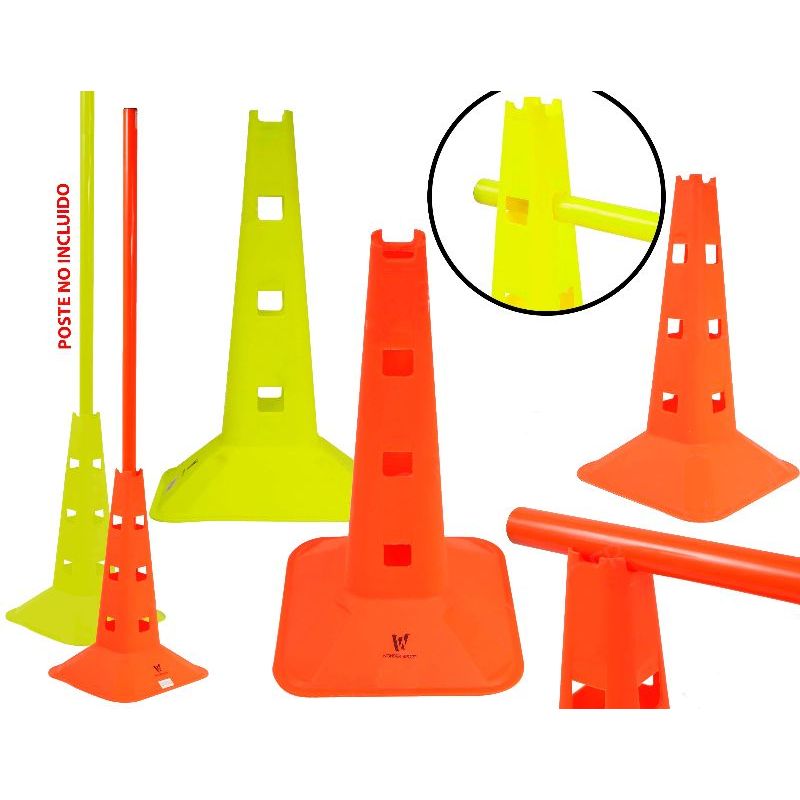 GENERICO - Cono Señalización Con Huecos 40 cm Entrenamiento Deportivo