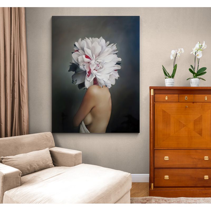 TAYRONA STORE - Cuadro En Lienzo Para Habitaciones Pintura Mujer 113 100x135cm